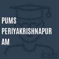 Pums Periyakrishnapuram Middle School Logo