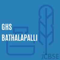 Ghs Bathalapalli Secondary School Logo
