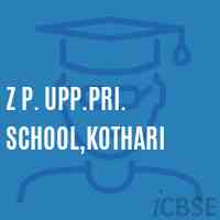 Z P. Upp.Pri. School,Kothari Logo