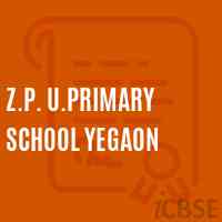 Z.P. U.Primary School Yegaon Logo