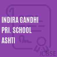 Indira Gandhi Pri. School Ashti Logo