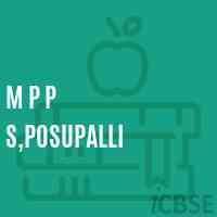 M P P S,Posupalli Primary School Logo