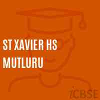 St Xavier Hs Mutluru Secondary School Logo