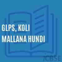 Glps, Koli Mallana Hundi Primary School Logo