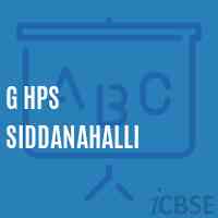 G Hps Siddanahalli Middle School Logo
