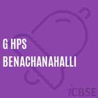 G Hps Benachanahalli Middle School Logo