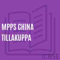 Mpps China Tillakuppa Primary School Logo