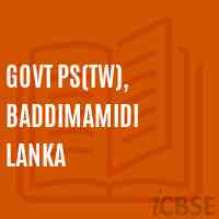 Govt Ps(Tw), Baddimamidi Lanka Primary School Logo