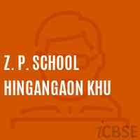 Z. P. School Hingangaon Khu Logo