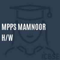 Mpps Mamnoor H/w Primary School Logo