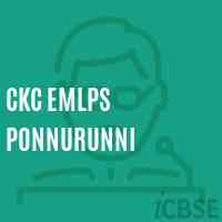 Ckc Emlps Ponnurunni Primary School Logo