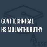 Govt Technical Hs Mulanthuruthy School Logo