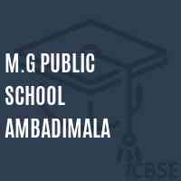 M.G Public School Ambadimala Logo