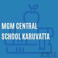 Mgm Central School Karuvatta Logo