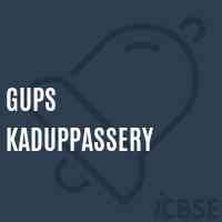 Gups Kaduppassery Middle School Logo