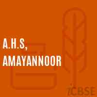 A.H.S, Amayannoor Secondary School Logo