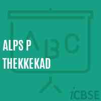 Alps P Thekkekad Primary School Logo