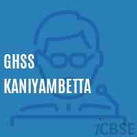 Ghss Kaniyambetta High School Logo
