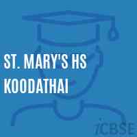 St. Mary'S Hs Koodathai Senior Secondary School Logo
