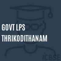 Govt Lps Thrikodithanam Primary School Logo