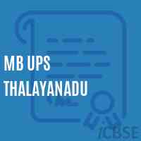 Mb Ups Thalayanadu Middle School Logo