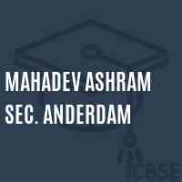Mahadev Ashram Sec. anderdam School Logo