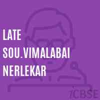 Late Sou.Vimalabai Nerlekar Secondary School Logo