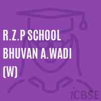 R.Z.P School Bhuvan A.Wadi (W) Logo