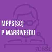 Mpps(Sc) P.Marriveedu Primary School Logo