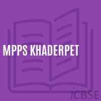 Mpps Khaderpet Primary School Logo