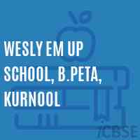 Wesly Em Up School, B.Peta, Kurnool Logo