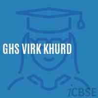 Ghs Virk Khurd Secondary School Logo