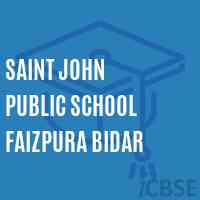 Saint John Public School Faizpura Bidar Logo