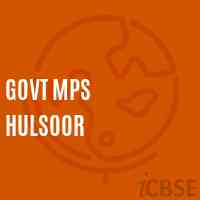 Govt Mps Hulsoor Middle School Logo