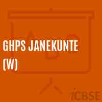 Ghps Janekunte (W) Middle School Logo