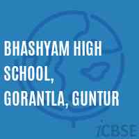 Bhashyam High School, Gorantla, Guntur Logo