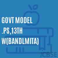 Govt MODEL .PS,13th W(BANDLMITA) Primary School Logo
