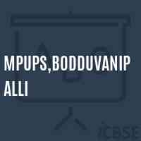 Mpups,Bodduvanipalli Middle School Logo