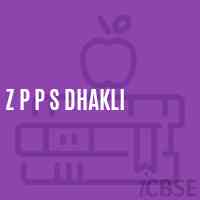 Z P P S Dhakli Primary School Logo