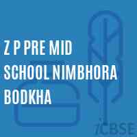 Z P Pre Mid School Nimbhora Bodkha Logo