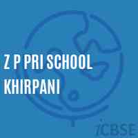 Z P Pri School Khirpani Logo