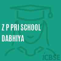 Z P Pri School Dabhiya Logo