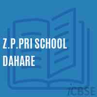Z.P.Pri School Dahare Logo