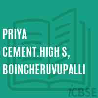 Priya Cement.High S, Boincheruvupalli Secondary School Logo