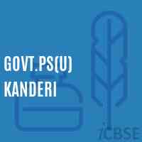 Govt.Ps(U) Kanderi Primary School Logo
