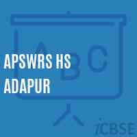 Apswrs Hs Adapur Secondary School Logo