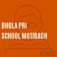 Bhola Pri School Motibagh Logo