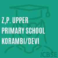 Z,P. Upper Primary School Korambi/devi Logo