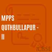 Mpps Quthbullapur - Ii Primary School Logo