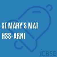 St Mary'S Mat Hss-Arni Senior Secondary School Logo